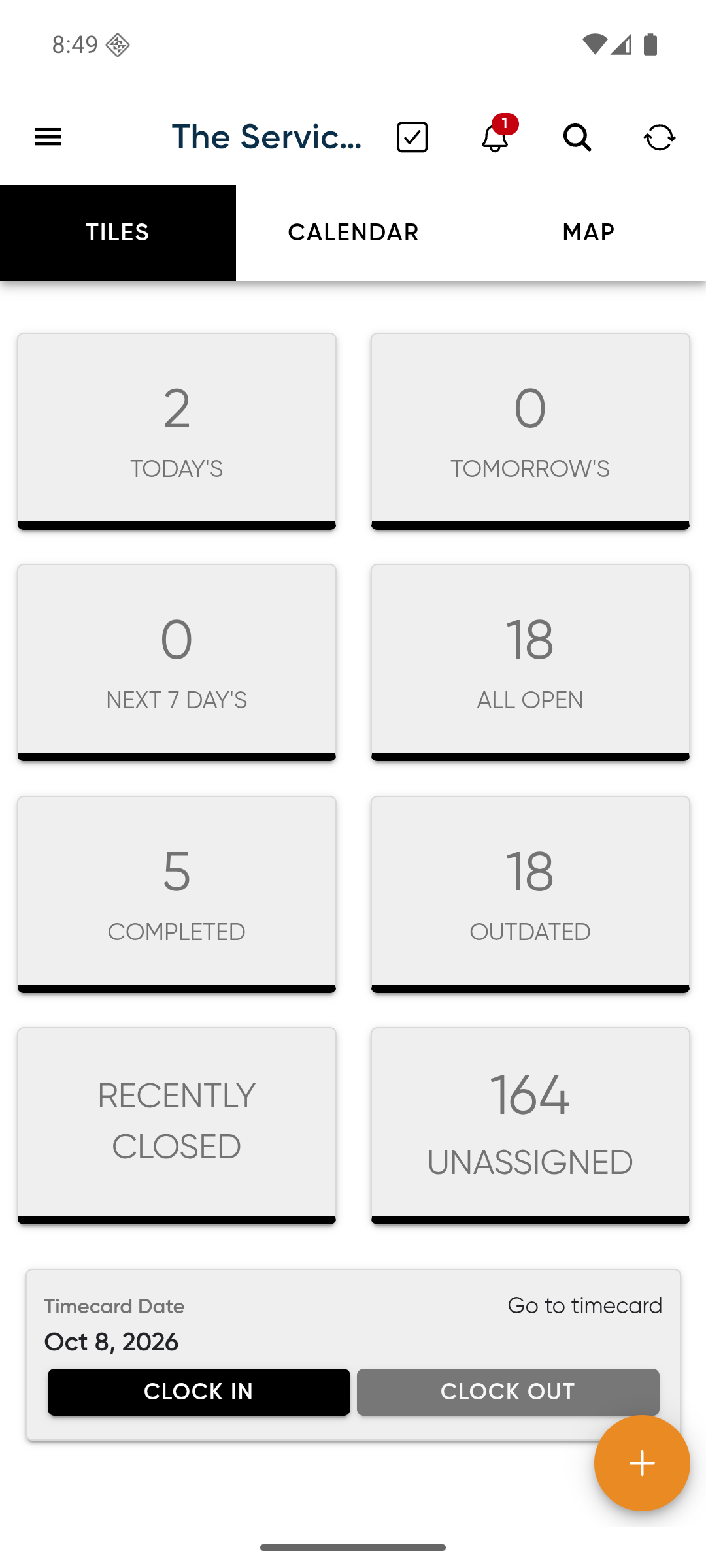 Field Promax Plus app screen